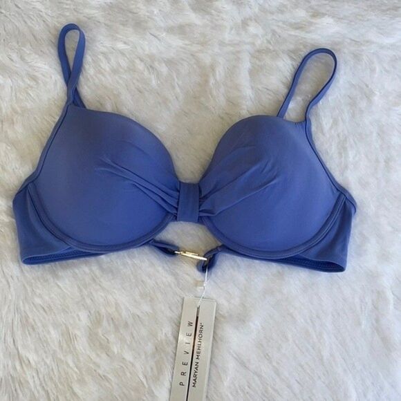 Maryan Mehlhorn UNDERWIRE Bikini TOP Sz 8 C - Picture 4 of 8
